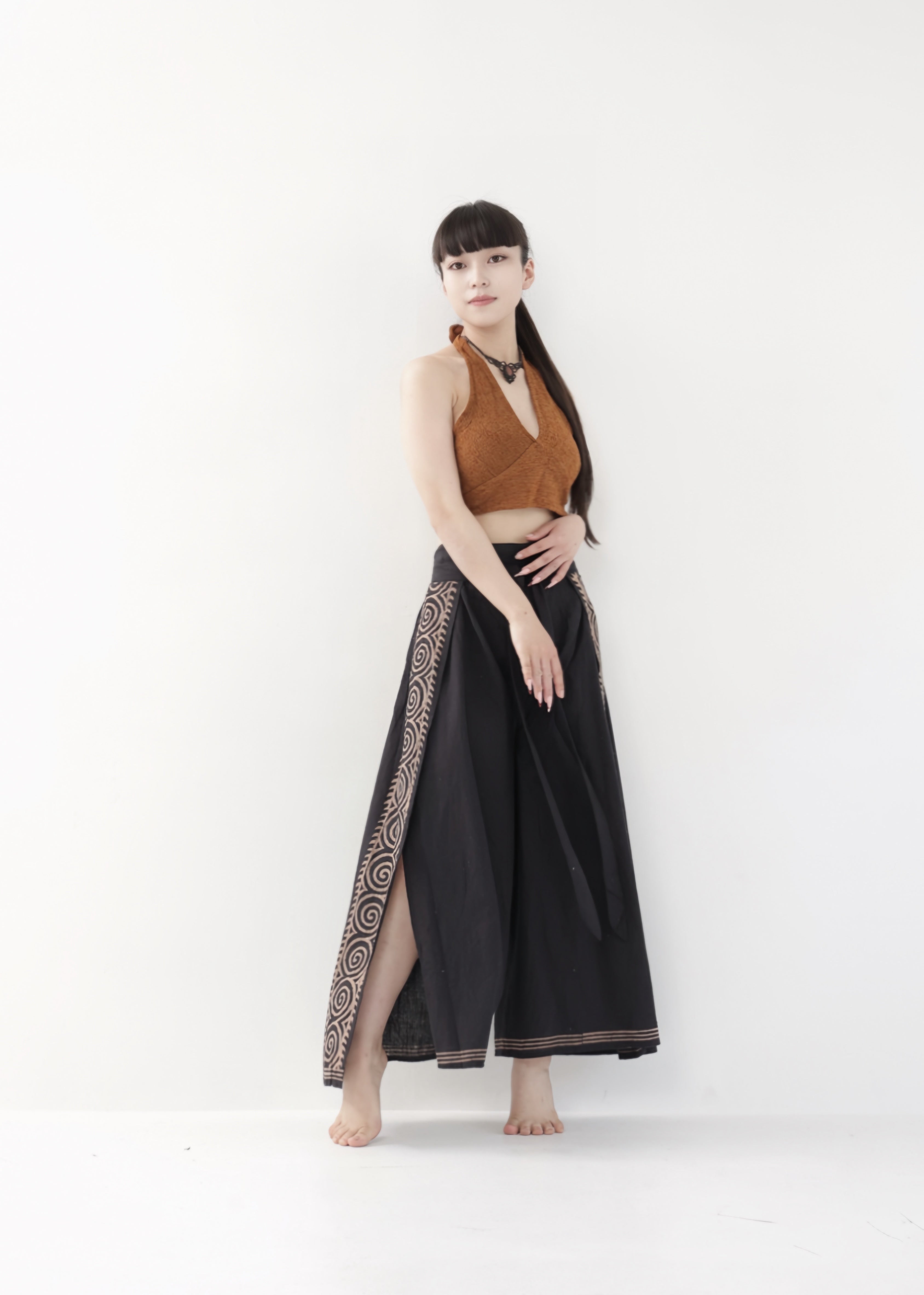 [Dragon Tail] フロントリボン・フィッシャーラップパンツ