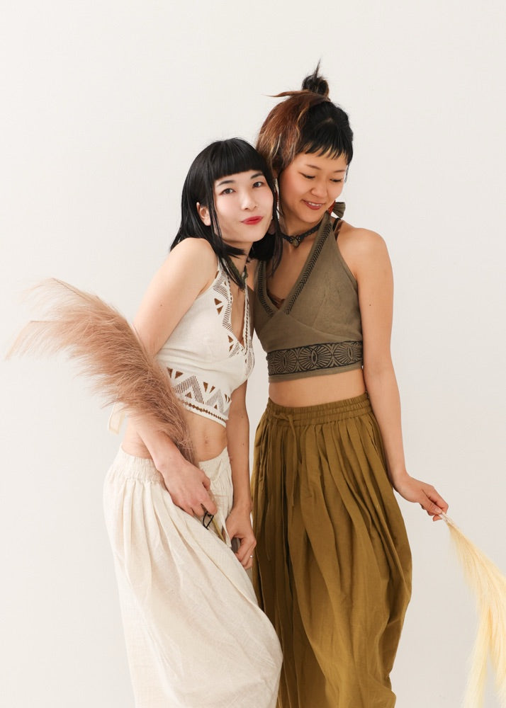 [NATURE FLOW] ゼン・ワイドラップ・プリーストパンツ