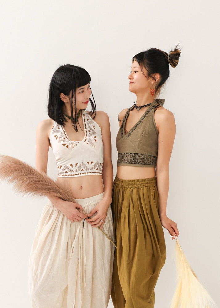 [NATURE FLOW] ゼン・ワイドラップ・プリーストパンツ