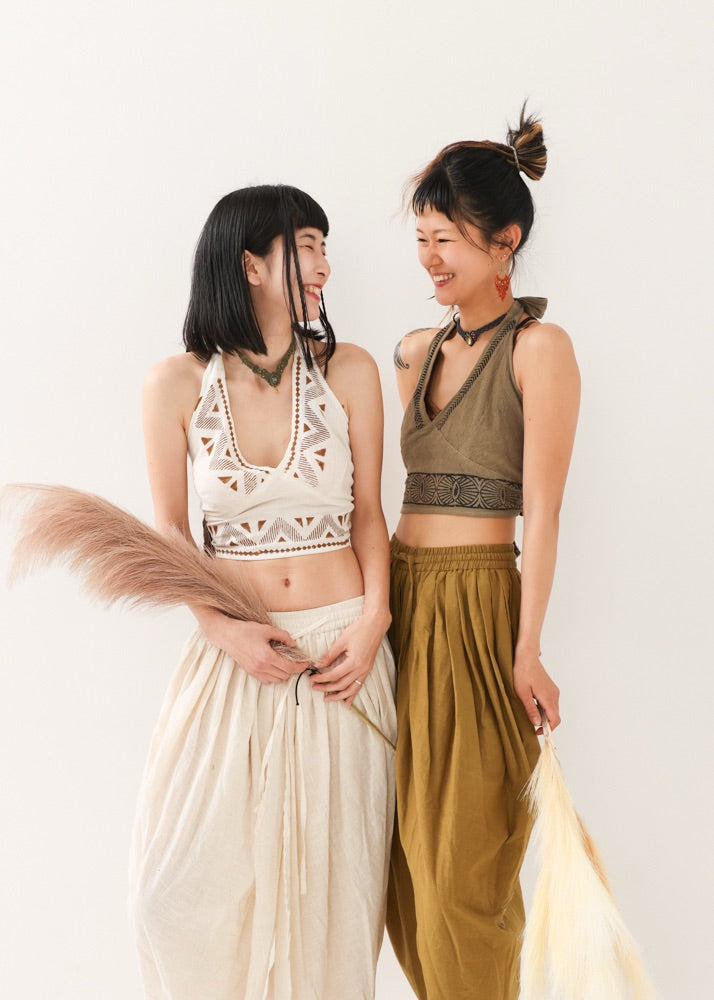 [NATURE FLOW] ゼン・ワイドラップ・プリーストパンツ