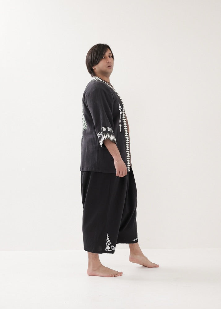 [PSYENCE × KujA コラボ限定品] YATA kimono コットン羽織