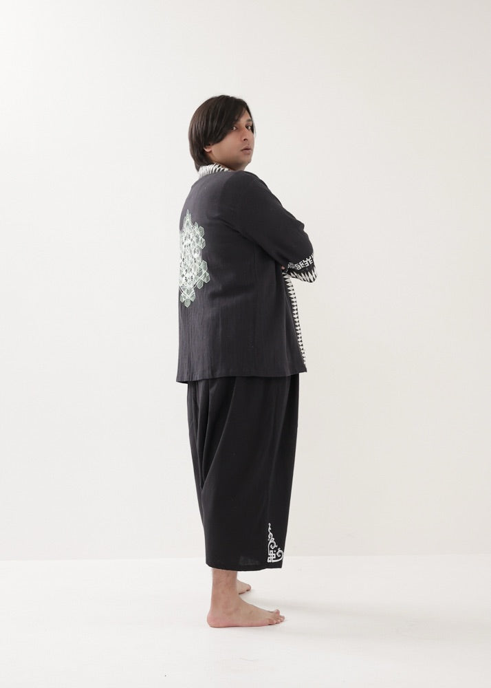 [PSYENCE × KujA コラボ限定品] YATA kimono コットン羽織