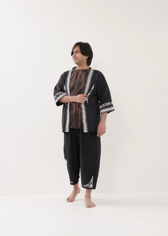 [PSYENCE × KujA コラボ限定品] YATA kimono コットン羽織