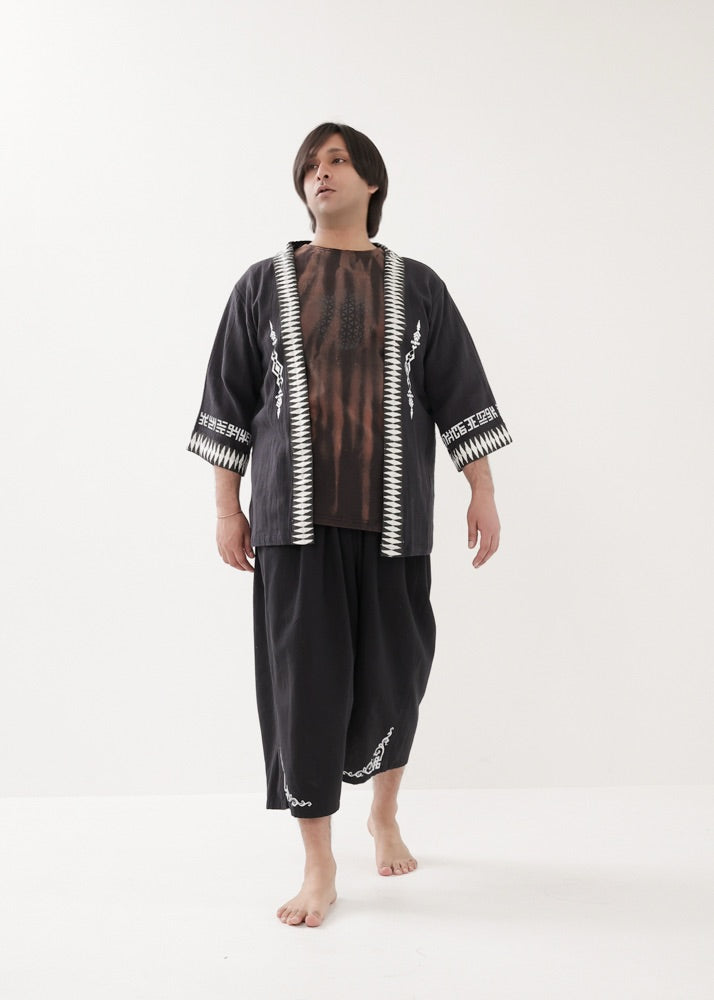[PSYENCE × KujA コラボ限定品] YATA kimono コットン羽織