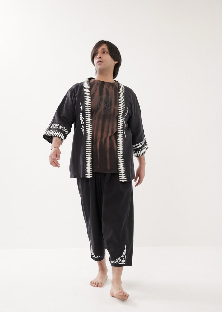 [PSYENCE × KujA コラボ限定品] YATA kimono コットン羽織