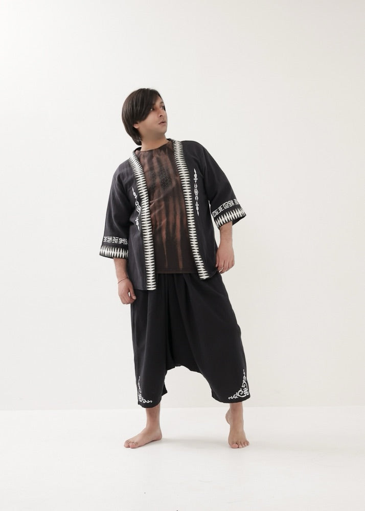 [PSYENCE × KujA コラボ限定品] YATA kimono コットン羽織
