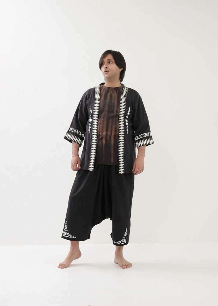 [PSYENCE × KujA コラボ限定品] YATA kimono コットン羽織