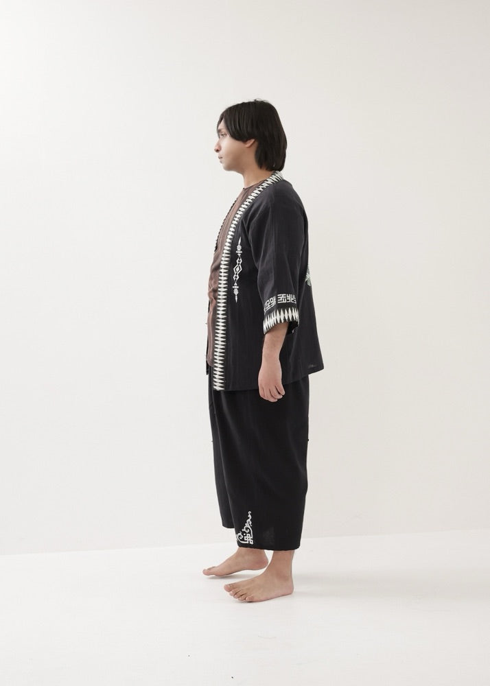 [PSYENCE × KujA コラボ限定品] YATA kimono コットン羽織