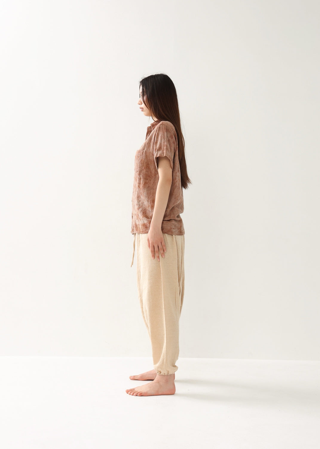 [Khadi of Love /ユニセックス] 草木染め・リラックスカディシャツ 全3色