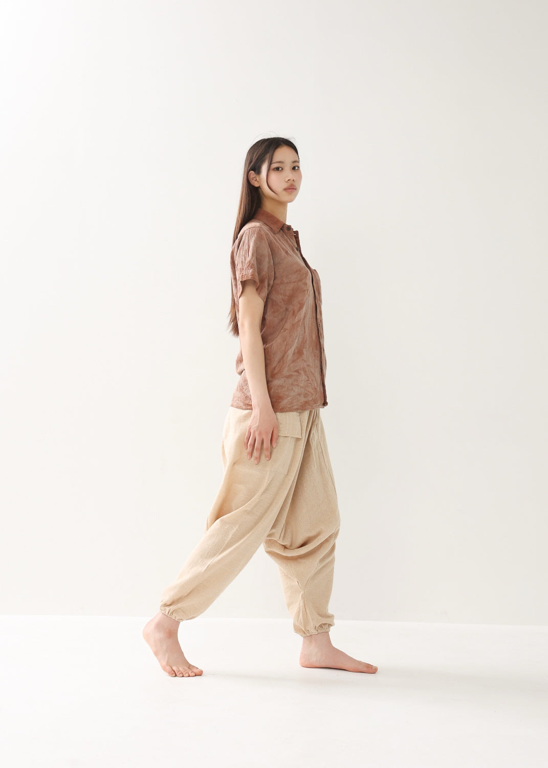 [Khadi of Love /ユニセックス] 草木染め・リラックスカディシャツ 全3色
