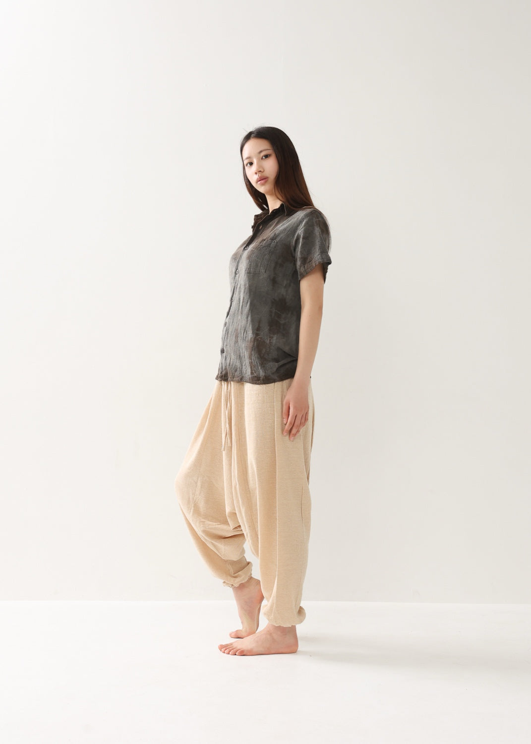 [Khadi of Love /ユニセックス] 草木染め・リラックスカディシャツ 全3色