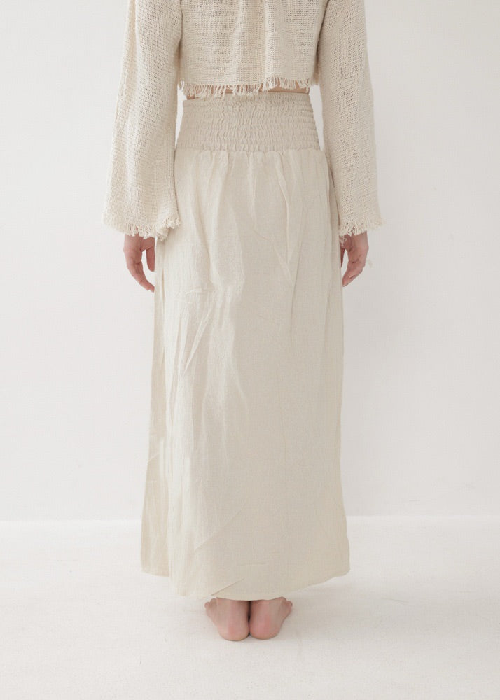 [KAMUY] フリンジフェザー・エジプシャンスカート high west