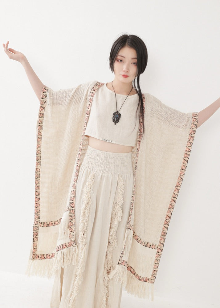 [TRIBAL-KAMUY] ウパシマントル・フリンジ Kimono羽織