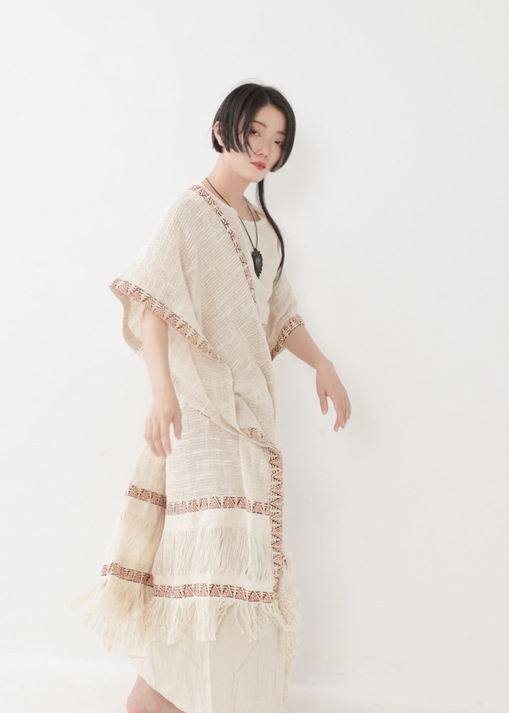 [TRIBAL-KAMUY] ウパシマントル・フリンジ Kimono羽織