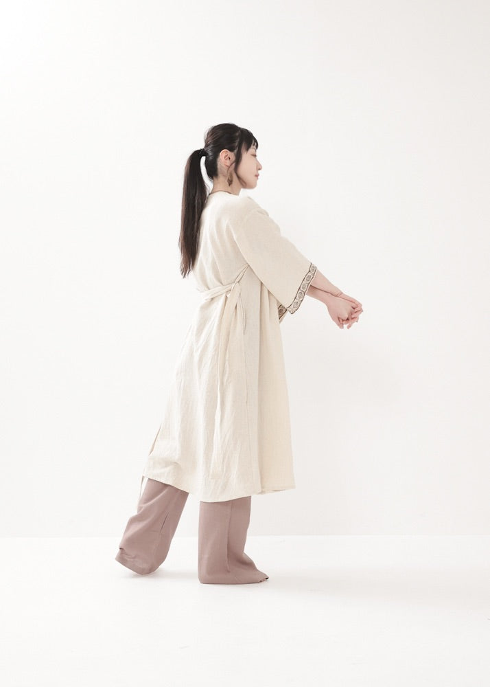 [KANNAGI/ユニセックス] 天照トリム・ストレートローブ羽織