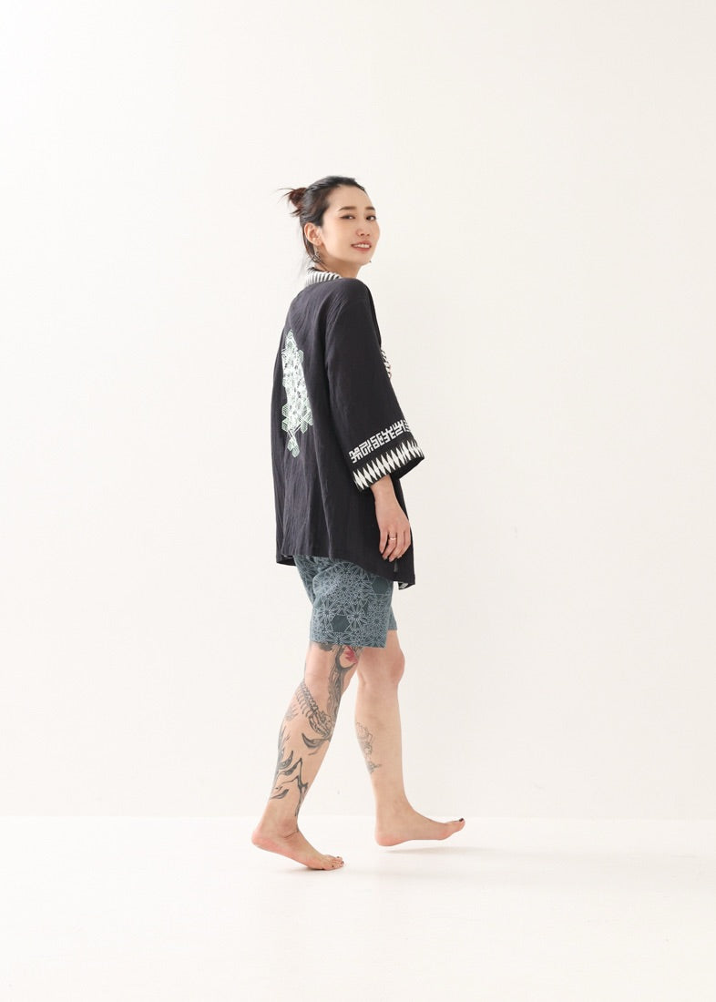 [PSYENCE × KujA コラボ限定品] YATA kimono コットン羽織