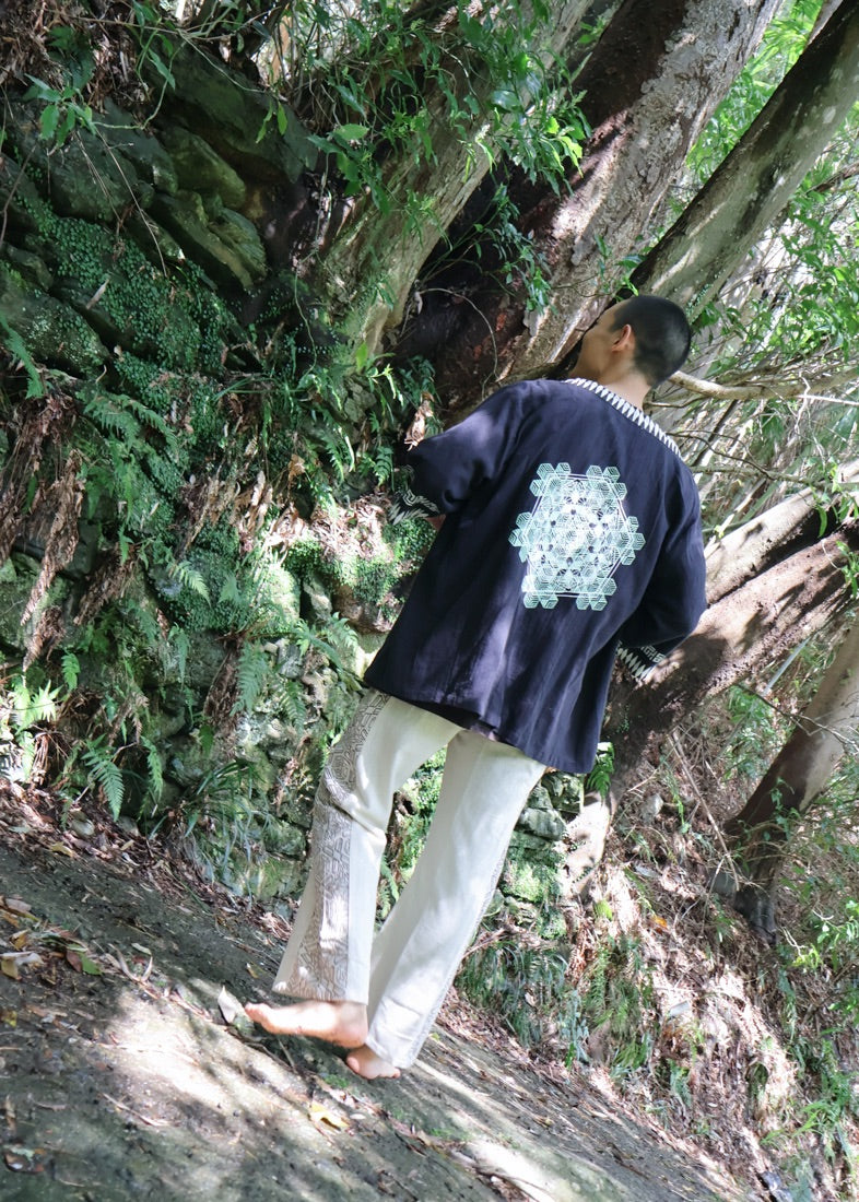 [PSYENCE × KujA コラボ限定品] YATA kimono コットン羽織