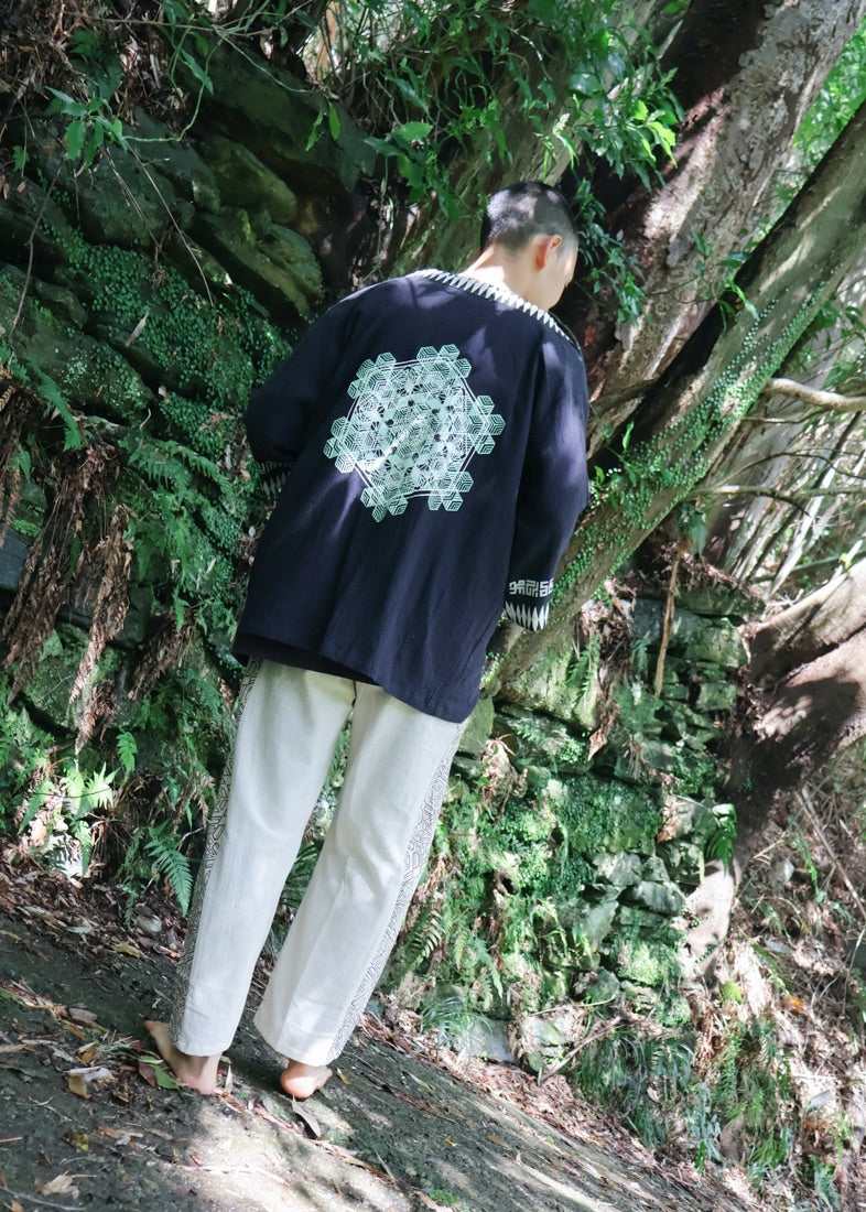 [PSYENCE × KujA コラボ限定品] YATA kimono コットン羽織