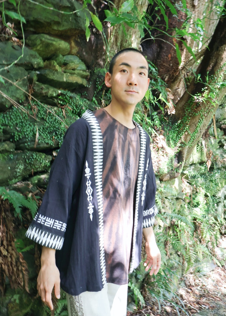 [PSYENCE × KujA コラボ限定品] YATA kimono コットン羽織