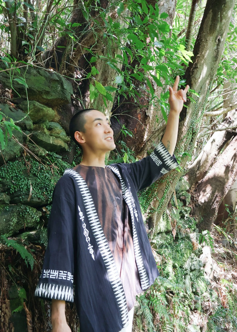 [PSYENCE × KujA コラボ限定品] YATA kimono コットン羽織