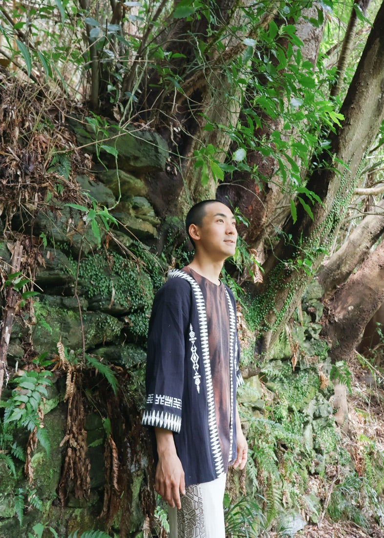 [PSYENCE × KujA コラボ限定品] YATA kimono コットン羽織