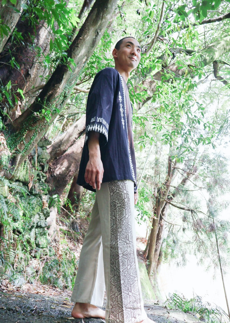 [PSYENCE × KujA コラボ限定品] YATA kimono コットン羽織